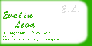 evelin leva business card